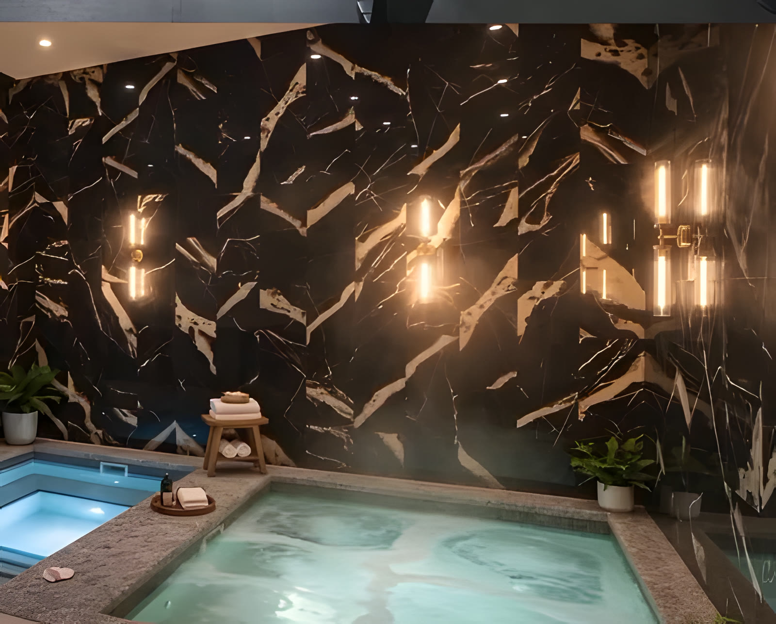 In-ground hot tub